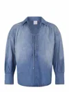 Pinko Calahari Blouse Made Of Denim. In Denim Chiaro