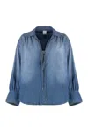 Pinko Calahari Blouse Made Of Denim.