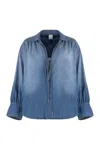 Pinko Calahari Blouse Made Of Denim.