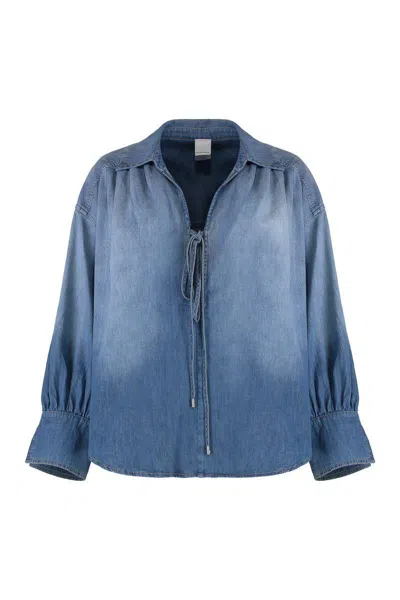 PINKO PINKO CALAHARI COTTON BLOUSE