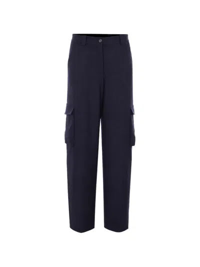 Pinko Caldaro Cargo Pants In Blue