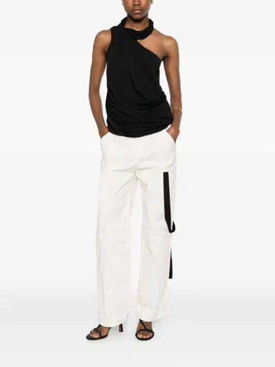 Pinko Caldo Trousers In Neutral