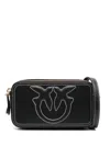 Pinko Calf Leather Handbag With Gold-tone Hardware