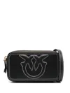 Pinko Calf Leather Handbag With Gold-tone Hardware