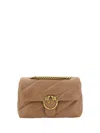 Pinko Love Classic Shoulder Bag In Brown