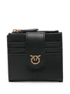 Pinko Small Love Birds Wallet In Brown