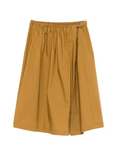 Pinko Calimera Midi Skirt In Yellow