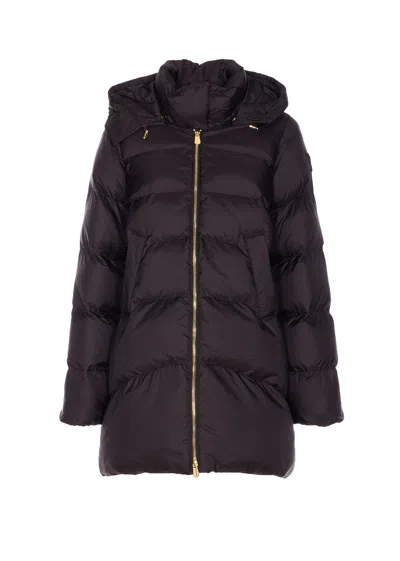 Pinko Calzone Down Jacket In Gray