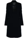 Pinko Single-breasted Coat In Black