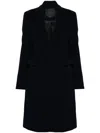 Pinko Single-breasted Coat In Black