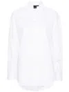 Pinko Camicia Eden In Popoline Di Cotone In Bianco