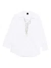 Pinko White Cotton Shirt With Classic Collar In White