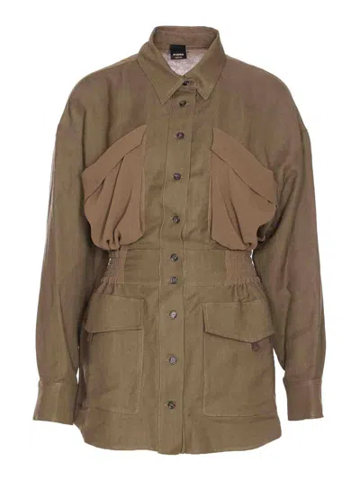 Pinko Green Oramai Over Shirt