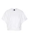 Pinko Cotton 'torrone' T-shirt In White In Blanco