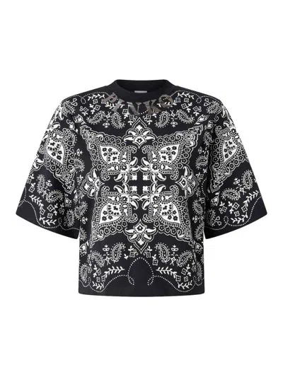 PINKO NIAMEY PAISLEY PRINT T-SHIRT