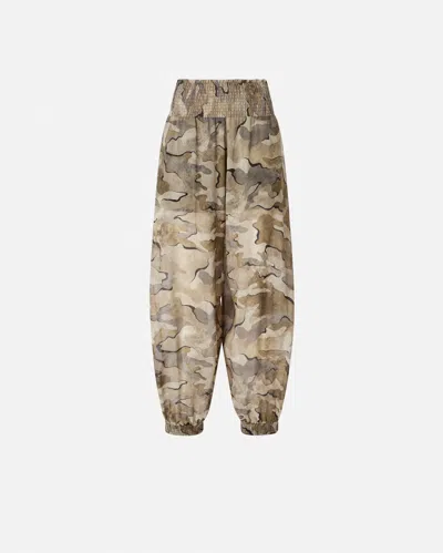 Pinko Camouflage Balloon Pants In Black
