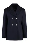 Pinko Double-breasted Wool Blend Caban