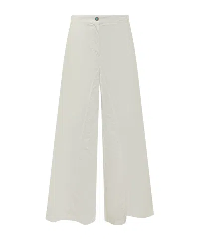 Pinko Canelli Wide-leg Pants In White