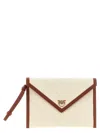 Pinko Flat Canvas Clutch Bag