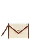 Pinko Flat Canvas Clutch Bag