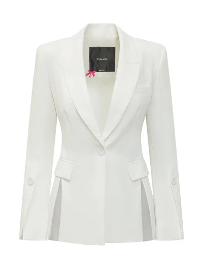 Pinko Canvas Mini Jacket In White