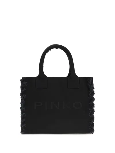 PINKO CANVAS TOTE BAG