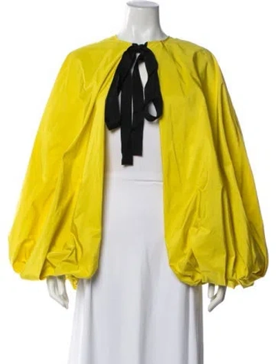Pre-owned Pinko Cape In Blue/yellow