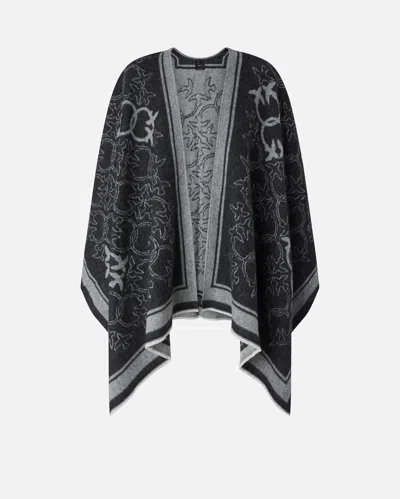 Pinko Cape With Love Birds Logo Motif In Multi