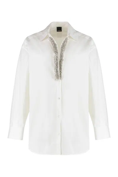 Pinko Capirai Cotton Shirt In White