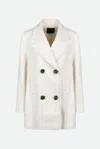 Pinko Cappotto Bianco In Neutral