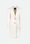 Pinko Cappotto Bianco In Bianco