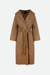 Pinko Cappotto Cammello In Marrone