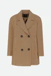 Pinko Cappotto Logato Marrone In Brown