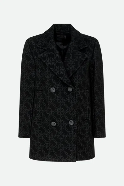 Pinko Cappotto Logato Nero