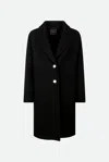 Pinko Cappotto Nero In Nero