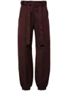 Pinko Maroon Caproni Pants In Red