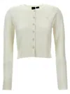 Pinko Carattere Sweater, Cardigans White In Weiss