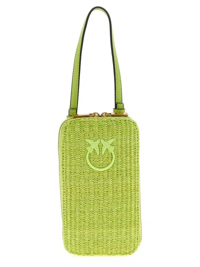 Pinko Card Case In Lime Green