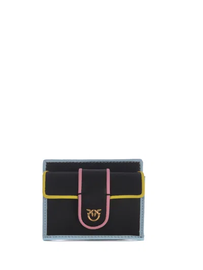 Pinko Card Holder  Card Holder Made Of Leather In Nero