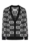 Pinko Love Birds Knit In Viscose Blend In Black