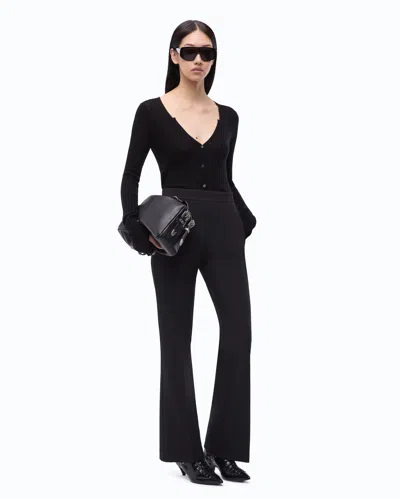 Pinko - Cardigan Côtelé Boutonné - Xs In Black