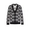 Pinko Love Birds Knit In Viscose Blend In Black