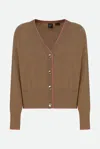 Pinko Cardigan Marrone In Marrone