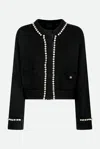 Pinko Cardigan Nero In Nero