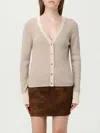 Pinko Cardigan  Woman Color Beige In Neutral