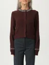 Pinko Cardigan  Woman Color Brown In Brown