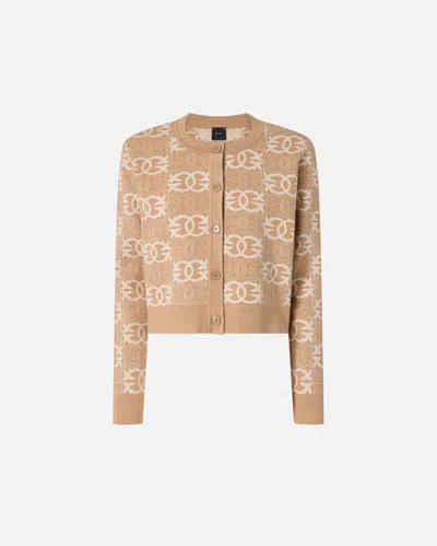 PINKO CARDIGAN À LOGO LOVE BIRDS