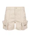 Pinko Utility-inspired Trousers With Functional Pockets And Tailored Fit In Nude