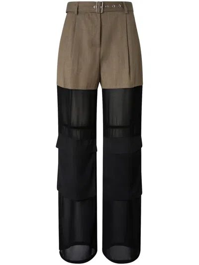 Pinko Cargo Pants In Brown
