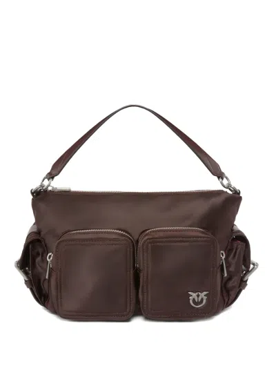 Pinko Cargo-pockets Tote Bag In Brown